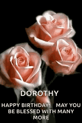 Happy Birthday Roses GIF