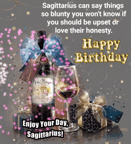 Happy Birthday Sagittarius Sagittarius GIF