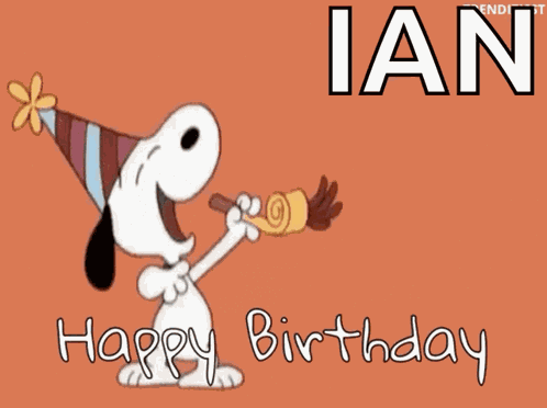 Happy Birthday Snoopy GIF