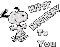 Happy Birthday Snoopy Sticker