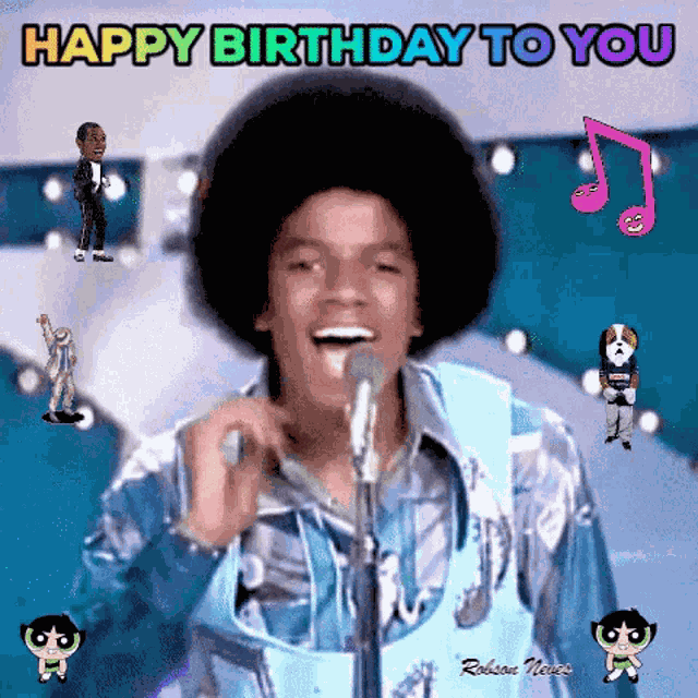 Happy Birthday To You Michael Jackson Happy Birthday GIF