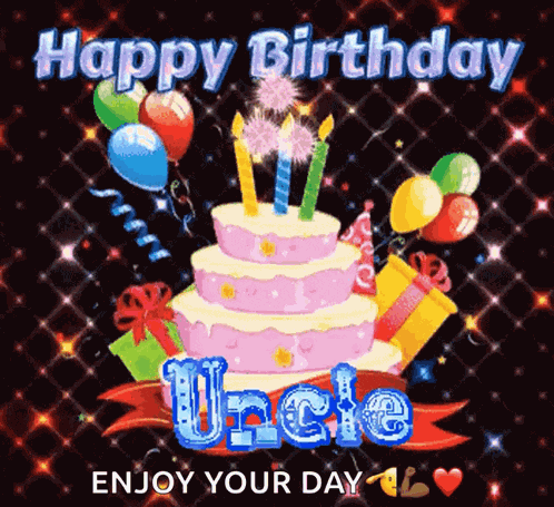 Happy Birthday Uncle Hbd Uncle GIF