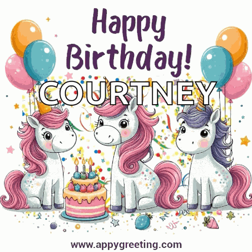 Happy Birthday Unicorns Cute Happy Birthday GIF