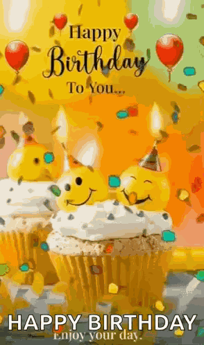 Happy Birthday Wishes Enjoy Your Day GIF