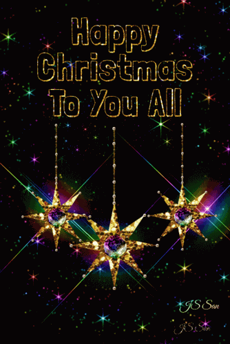Happy Christmas Gif Christmas Stars GIF