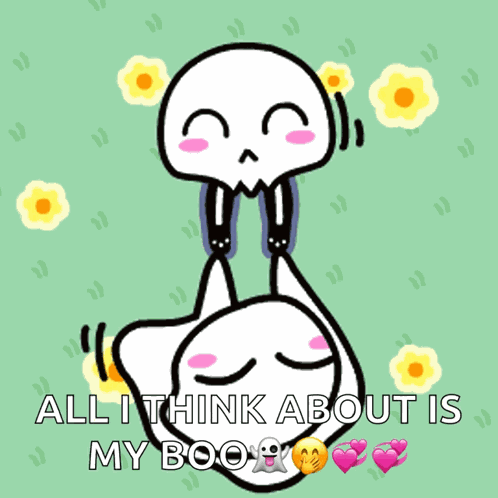 Happy Couple Ghost GIF