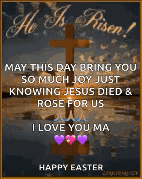 Happy Easter He Is Risen GIF