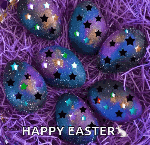 Happy Easter Stars GIF
