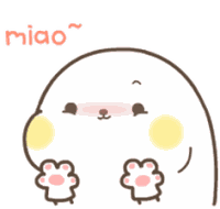Happy Excited Miao Sticker