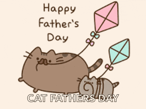 Happy Fathers Day Cat GIF