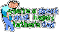 Happy Fathers Day I Love Dad Sticker