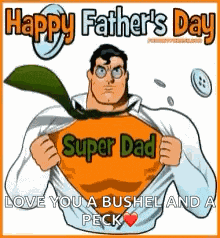 Happy Fathers Day Super Dad GIF