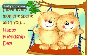 Happy Friendship Day - Swinging Best Friends.Gif GIF