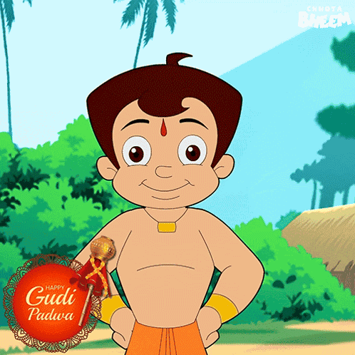 Happy Gudi Padwa Chhota Bheem GIF