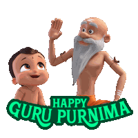 Happy Guru Purnima Dhuni Baba Sticker