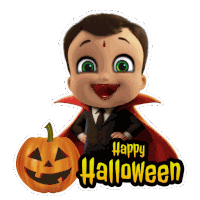 Happy Halloween Chhota Bheem Sticker