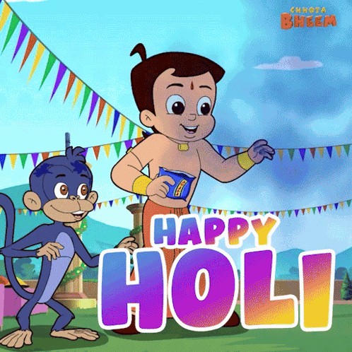 Happy Holi Jaggu GIF