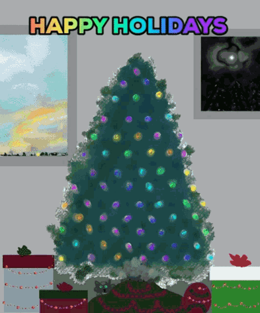 Happy Holiday Merry Christmas GIF