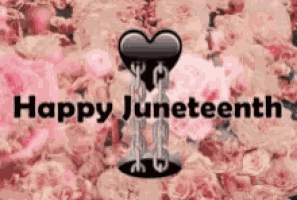 Happy Juneteenth Floral GIF