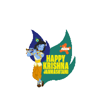 Happy Krishna Janmashtami Kanha Sticker