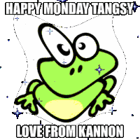 Happy Monday Tangsy Love From Kannon Sticker