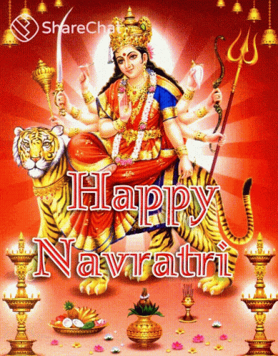 Happy Navratri शेरावाली GIF