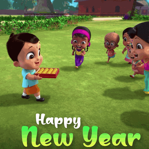Happy New Year Bheem GIF