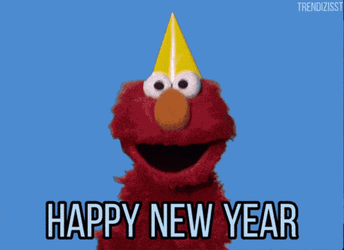 Happy New Year Elmo GIF
