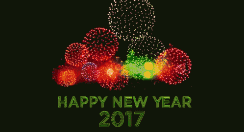 Happy New Year Fireworks GIF