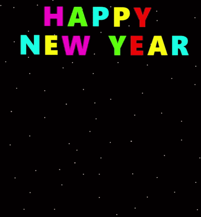 Happy New Year Fireworks GIF