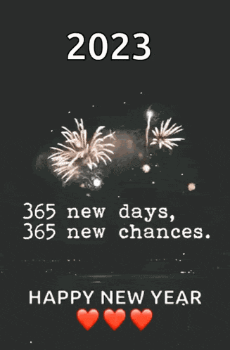 Happy New Year Fireworks GIF