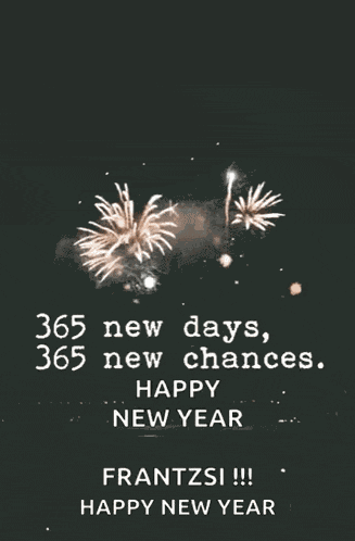 Happy New Year Fireworks GIF