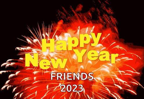 Happy New Year Fireworks GIF