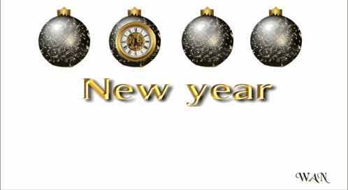 Happy New Year Seasons Greetings GIF