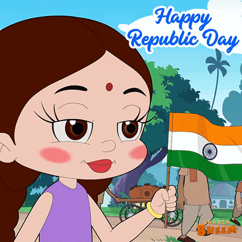 Happy Republic Day Chutki GIF