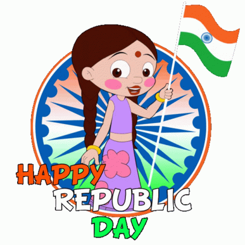 Happy Republic Day Chutki GIF