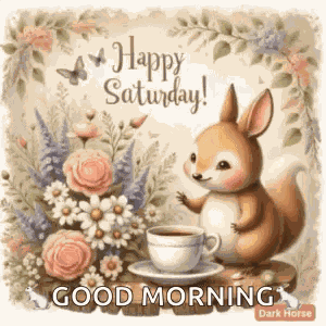 Happy Saturday Smiling Critters GIF