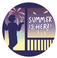 Happy Summer Summer Is Here Sticker