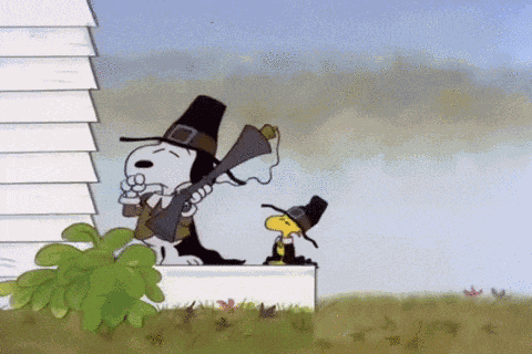 Happy Thanksgiving Charlie Brown Snoopy Happy Thanksgiving Snoopy GIF