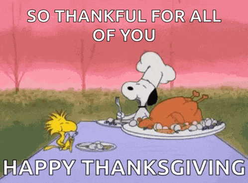 Happy Thanksgiving Eating GIF