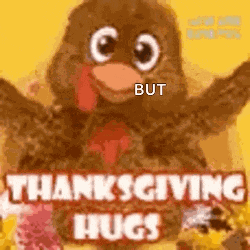 Happy Thanksgiving Hugs GIF