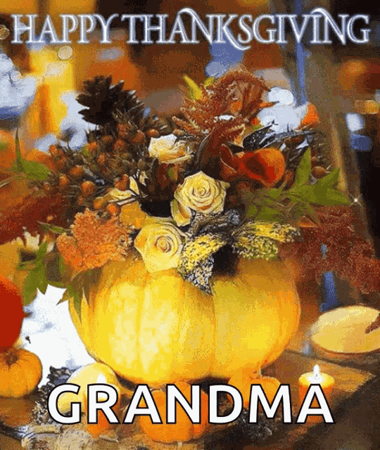 Happy Thanksgiving Pumpkin GIF