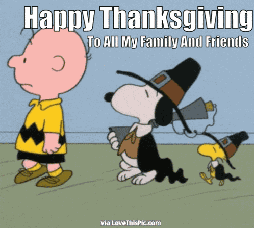 Happy Thanksgiving Snoopy Happy Thankgiving GIF