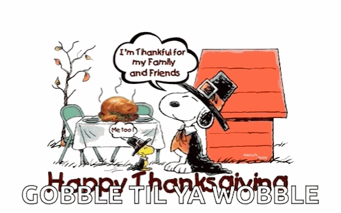 Happy Thanksgiving Snoopy Happy Thankgiving GIF
