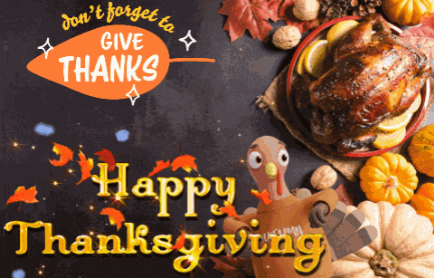 Happy Thanksgiving Thanksgiving Turkey GIF