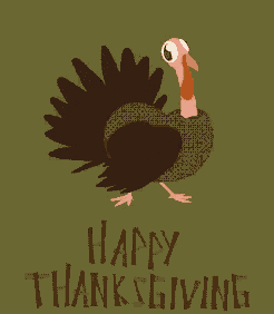 Happy Thanksgiving Turkey GIF