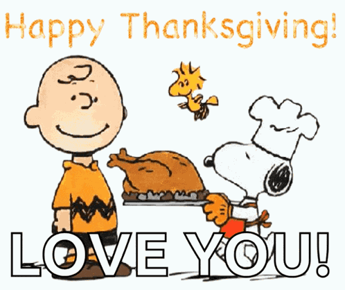 Happy Turkey Day Charlie Brown GIF