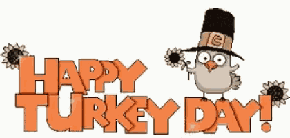 Happy Turkey Day Gobblegobble GIF