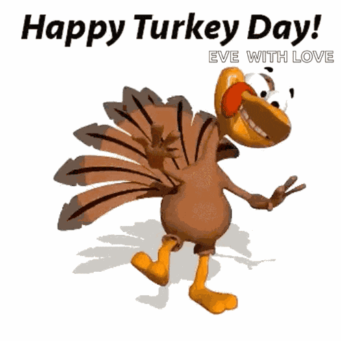Happy Turkey Day Thanksgiving GIF