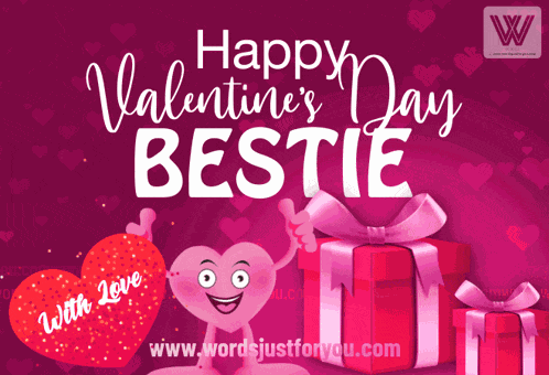 Happy Valentines Day Bestie GIF